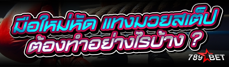 มือใหม่หัด แทงมวยสเต็ป ต้องทำอย่างไรบ้าง ?